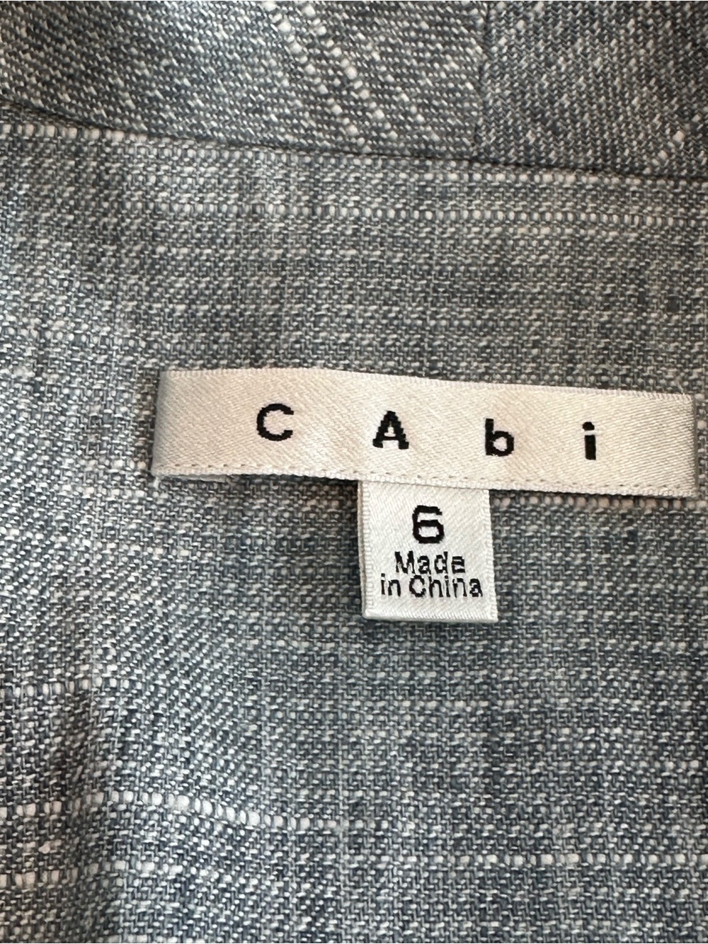 Blue Gray Cabi Beachwalk Textured One-Button Women's Blazer in size 6 - Picture 14 of 15